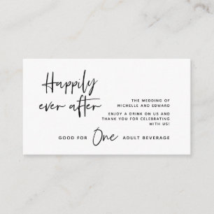 Carte D'accompagnement Boire Billet, Boisson Adulte, Heureusement Jamais 