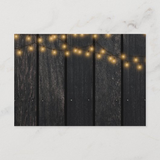 Carte D'accompagnement Bois à fleurs à automne rustique détails du mariag (Dos)