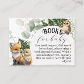 Carte D'accompagnement Bois animal Green Forest Book pour bébé (Devant)