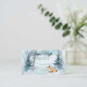 Carte D'accompagnement Bois Animaux Baby shower de couches Refle Enc (Debout devant)