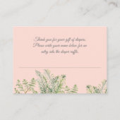 Carte D'accompagnement Bois Animaux Bébé Fille Cerf Déchets Raffin (Dos)