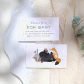 Carte D'accompagnement Bois Animaux Forêt Baby shower de verdure
