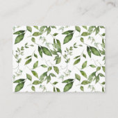 Carte D'accompagnement Bois animaux forêt verdure Douche couche (Dos)