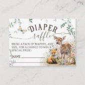 Carte D'accompagnement Bois animaux forêt verdure Douche couche (Devant)