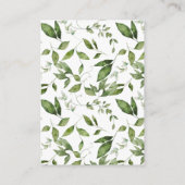 Carte D'accompagnement Bois animaux forêt verdure Douche couche (Dos)