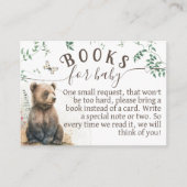 Carte D'accompagnement Bois animaux forêt verdure livre de douche (Devant)