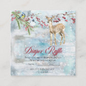 Carte D'accompagnement Bois Animaux Garçon Baby shower Déchets Raffle (Devant)