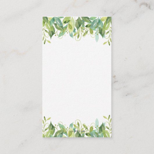 Carte D'accompagnement Bois Animaux Végétation Forêt Garçon Moissonneuse  (Dos)