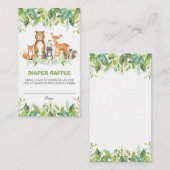 Carte D'accompagnement Bois Animaux Végétation Forêt Garçon Moissonneuse  (Devant / Derrière)