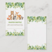 Carte D'accompagnement Bois Animaux Végétation Forêt Garçon Moissonneuse  (Devant / Derrière)