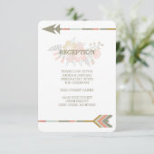 CARTE D'ACCOMPAGNEMENT BOIS DE CERF FLEURIS | CARTON D'INVITATION RUSTIQU (Debout devant)