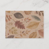 Carte D'accompagnement Bois de fées d'automne (Dos)