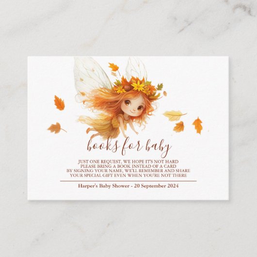 Carte D'accompagnement Bois de fées d'automne (Devant)