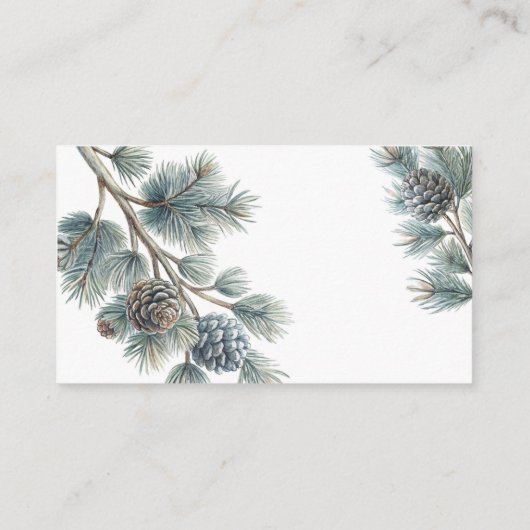 Carte D'accompagnement Bois forêt mignon animaux bébé demande de réservat (Dos)