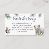 Carte D'accompagnement Bois forêt mignon animaux bébé demande de réservat (Devant)