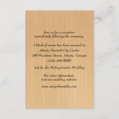 Carte D'accompagnement Bois rustique Bleu Floral Mason Jarres Détails du  (Dos)