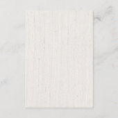 Carte D'accompagnement Bois rustique demande de réservation baby shower f (Dos)