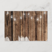 Carte D'accompagnement Bois Rustique et Lanternes (Dos)