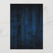 Carte D'accompagnement Bois Rustique Marine Éclairage Réception de mariag (Dos)