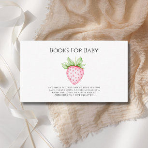 Carte D'accompagnement Boites De Fraise Rose Pour Baby shower