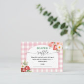 Carte D'accompagnement Boîtier à fraise Baby shower à fraise (Debout devant)