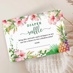 Carte D'accompagnement Boîtier à rayures à couches tropicales du Baby sho
