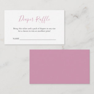 Carte D'accompagnement Boîtier à roulettes simple Baby shower rose