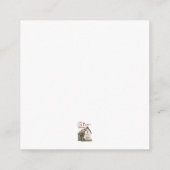 Carte D'accompagnement Boîtier de Baby shower de ligne de fermeture de br (Dos)