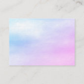 Carte D'accompagnement Boîtier de Baby shower Eléphant mignon (Dos)