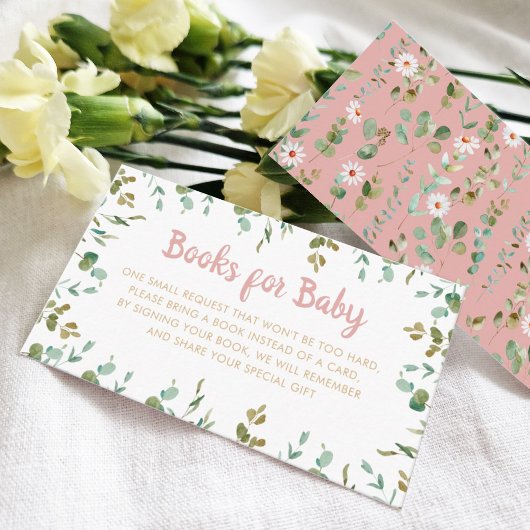 Carte D'accompagnement Boîtier de Baby shower Eucalyptus de demande de ré