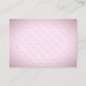 Carte D'accompagnement Boîtier de Baby shower Floral Coeur Rose (Dos)