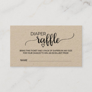 Carte D'accompagnement Boîtier de calligraphie Kraft rustique