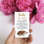 Carte D'accompagnement Boîtier de demande de Baby shower de livres de liv