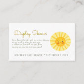 Carte D'accompagnement Boîtier de douche à écran solaire (Devant)