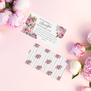 Carte D'accompagnement Boîtier de Fête des mariées de demande de recette