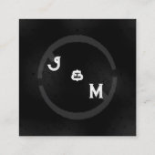 Carte D'accompagnement Boîtier de Mariage de l'Ouest Noir Petit (Dos)