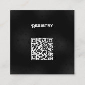 Carte D'accompagnement Boîtier de Mariage de l'Ouest Noir Petit (Devant)