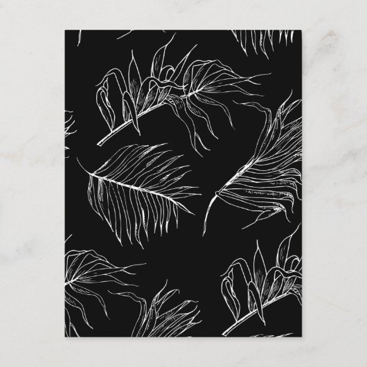 Carte D'accompagnement Boîtier de Mariage de script moderne et chic (Dos)