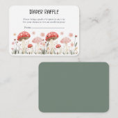 Carte D'accompagnement Boîtier de petit Fleur sauvage de champignons (Devant / Derrière)