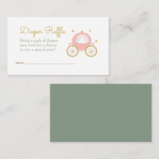 Carte D'accompagnement Boîtier de rabat Fairytale Princess Dragon (Devant / Derrière)