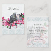 Carte D'accompagnement Boîtier de réception de mariage pour oiseaux Vinta (Devant / Derrière)