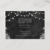 Carte D'accompagnement Boîtier de réception noir Chalkboard String (Devant)