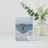 Carte D'accompagnement Boîtier d'invitation de mariage de bateau (Debout devant)