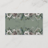 Carte D'accompagnement Boîtier du registre des bébés d'hiver (Dos)