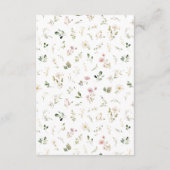 Carte D'accompagnement Boîtier floral rose pâle (Dos)