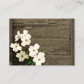 Carte D'accompagnement Boîtier Mariage de clôture et de bois de chien rus (Dos)