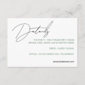 Carte D'accompagnement Boîtier Mariage décontracté Chic Handwriting Style (Devant)