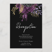 Carte D'accompagnement Boîtier pour Mariages floraux gothiques (Devant)