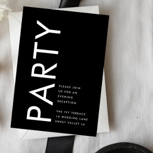 Carte D'accompagnement Bold Big Monogram Simple Wedding