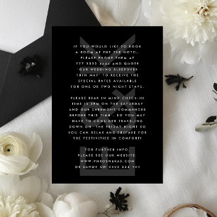 Carte D'accompagnement Bold Big Monogram Simple Wedding